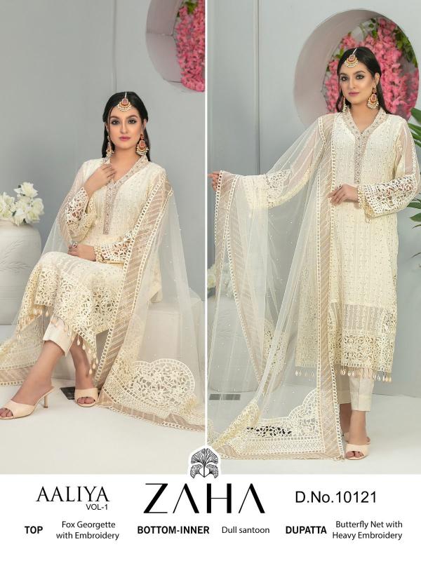 Zaha Aaliya Vol 1 Georgette Designer Pakistani Suit Collection